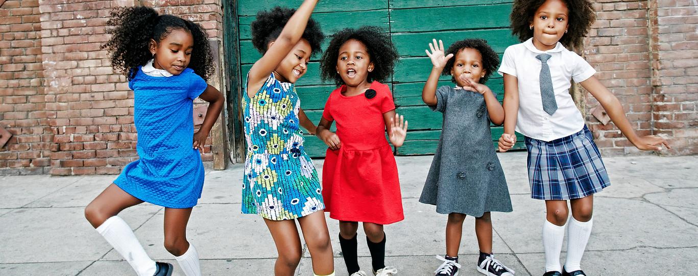 African American Kids Dancing